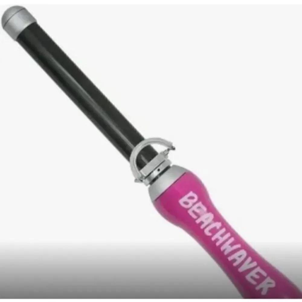 OG original beachwaver pro rotating styling curling iron pink wand Guc 1”barrel
